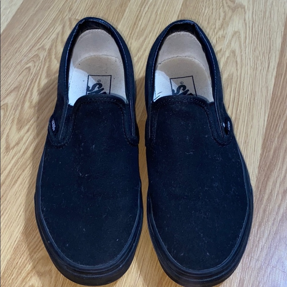 Black slip on vans